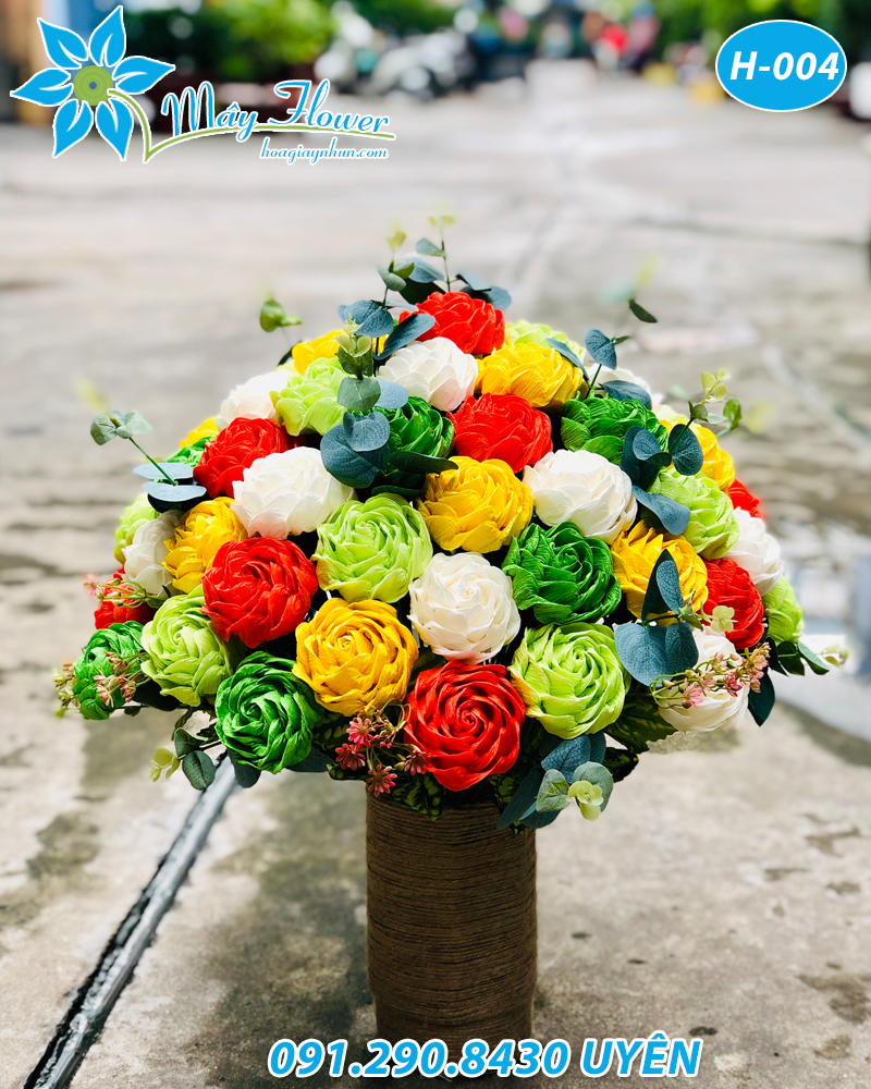 bình hoa trang trí phòng khách