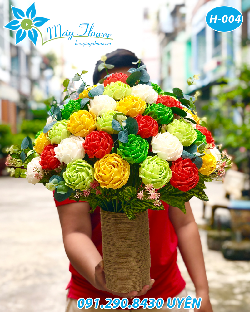 bình hoa trang trí phòng khách